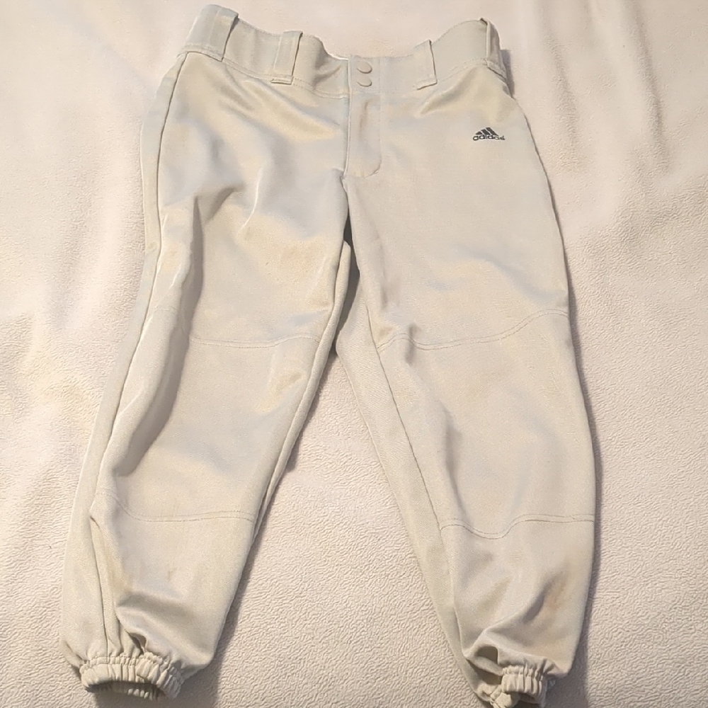Adidas Kids Grey Baseball Pants Size Medium